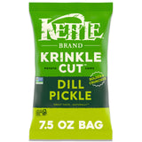 Kettle Brand Potato Chips Krinkle Cut Truffle and Sea Salt, 7.5 Oz – Premium Clean-Label Chips for Relaxing at Home