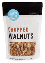 Happy Belly Chopped Walnuts for Healthy Baking and Trail Mix Making, Pre-Chopped for Easy Prep
