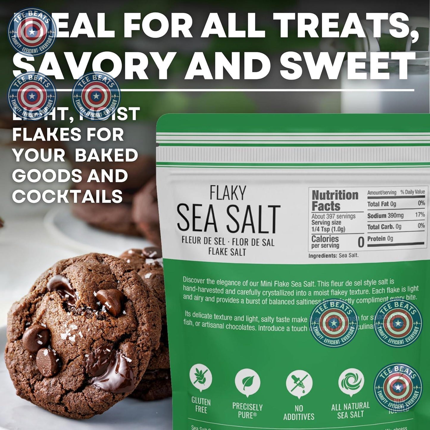 Baja Fleur de Sel Flake Salt, 7 oz – Restaurant-Quality Finishing Salt for the Modern Gourmet Pantry