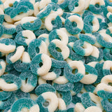 Gummy Candy Bulk BLUE RASPBERRY Rings 1 lb – Shared Office Pantry Candy, Gluten-Free Chewy Gummi Rings