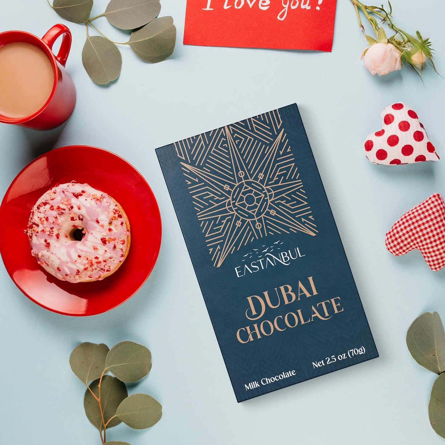 Eastanbul Dubai Chocolate Bar Pistachio – Conversation-Starting Corporate Gift for Clients, Premium 2.5oz Middle Eastern Candy