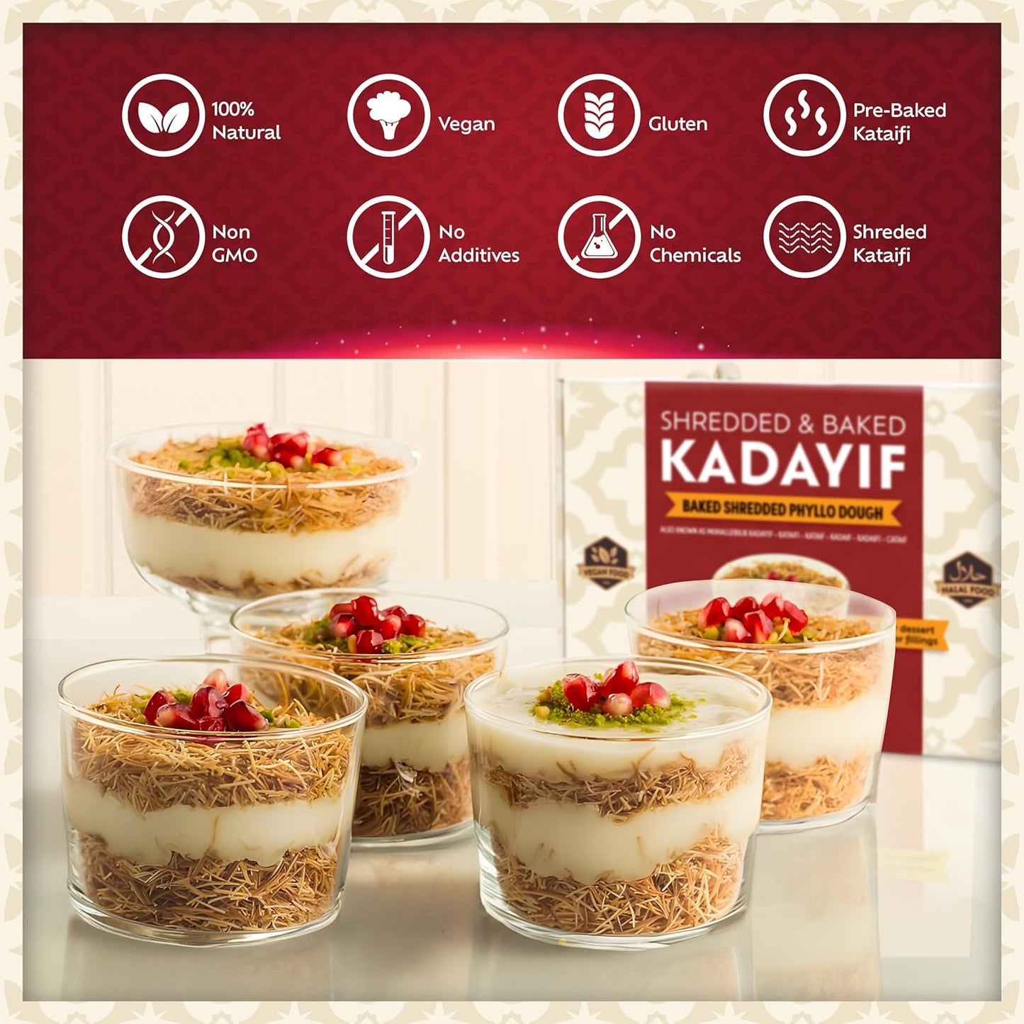 Eastanbul Imported Kataifi Pastry – Elegant Culinary Ingredient for Upscale Mediterranean Restaurants and Gourmet Gifting