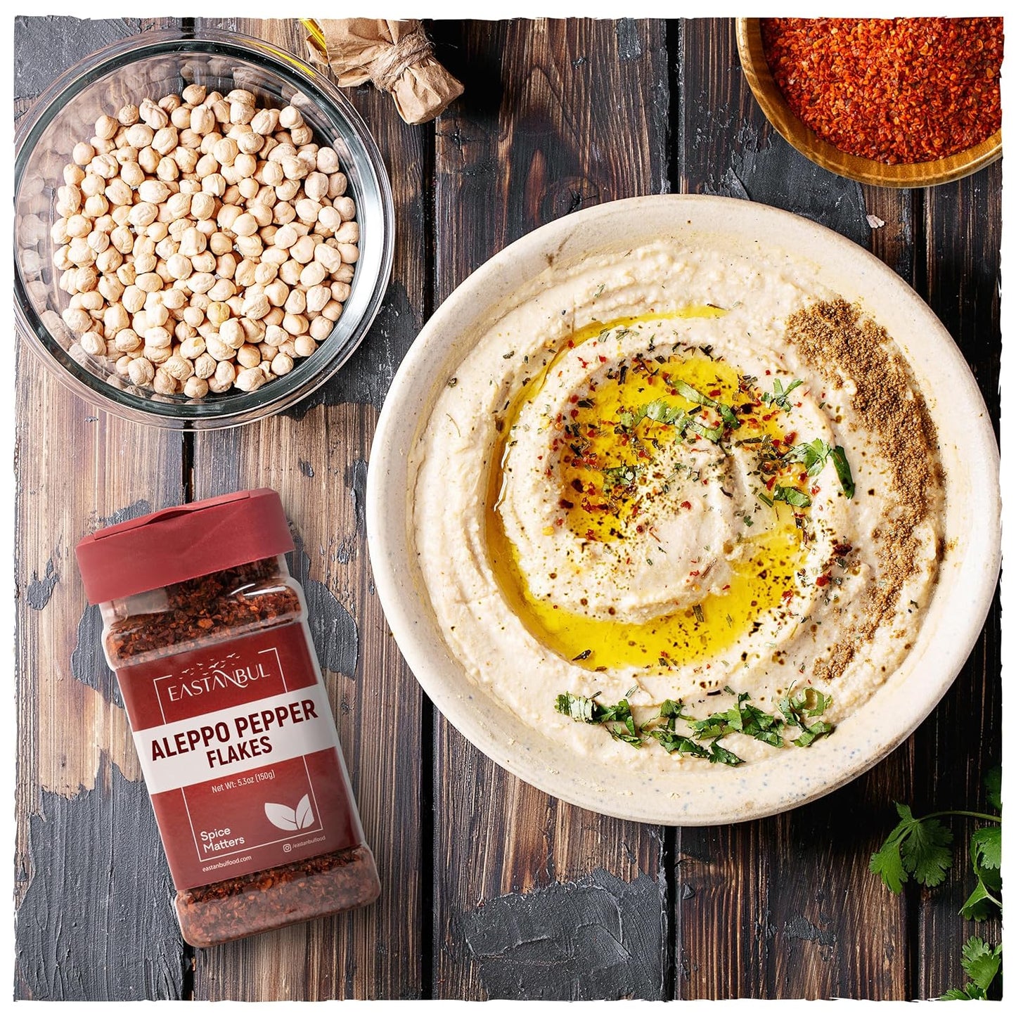 Eastanbul Turkish Pul Biber Spice – Elegant Holiday Gift for Moms Who Love Cooking, 5.3oz Resealable Jar