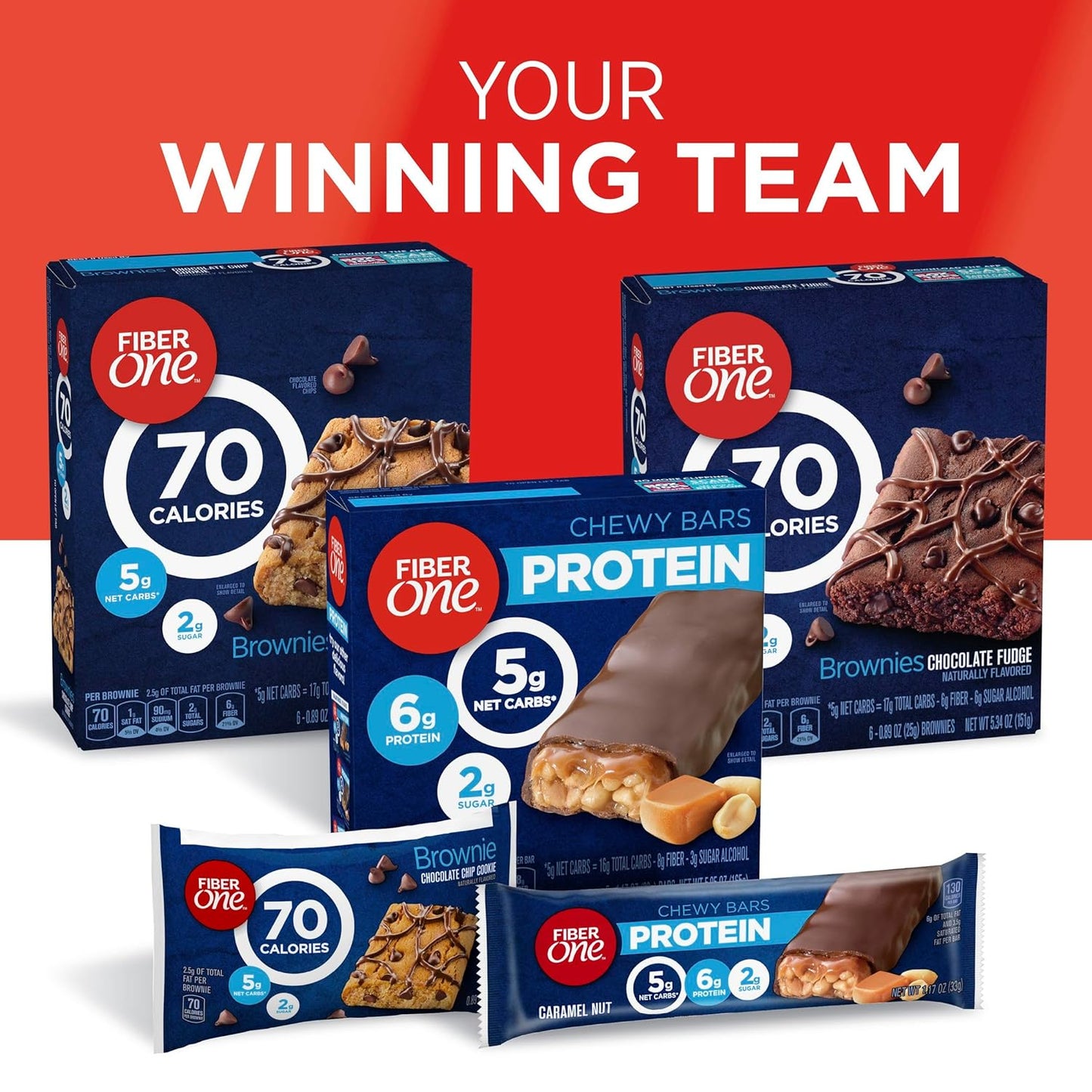 Fiber One 70 Calorie Brownies – Diabetic-Friendly Snack for Calorie-Conscious Lifestyles, Value Pack