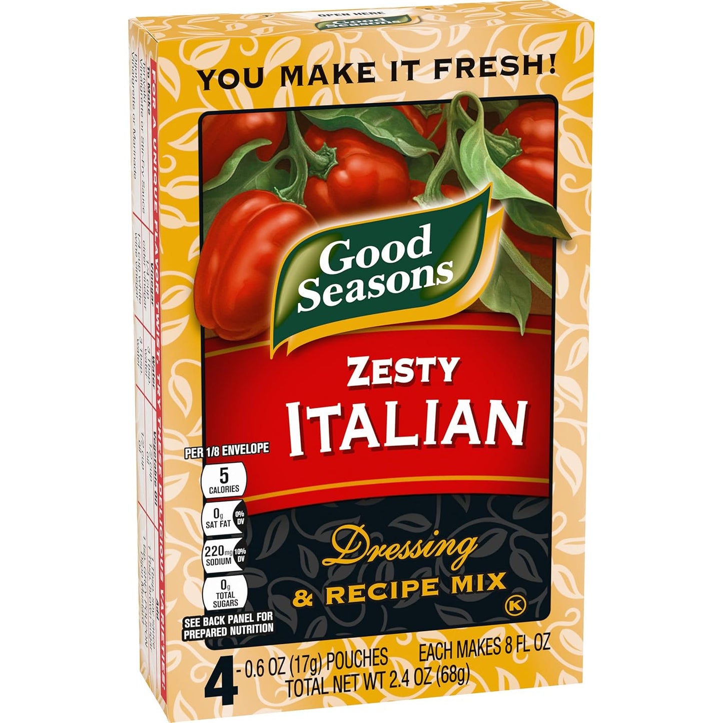 Good Seasons Italian Herb Dressing Packets – Low-Calorie Flavor Boost for Clean-Eating Home Cooks