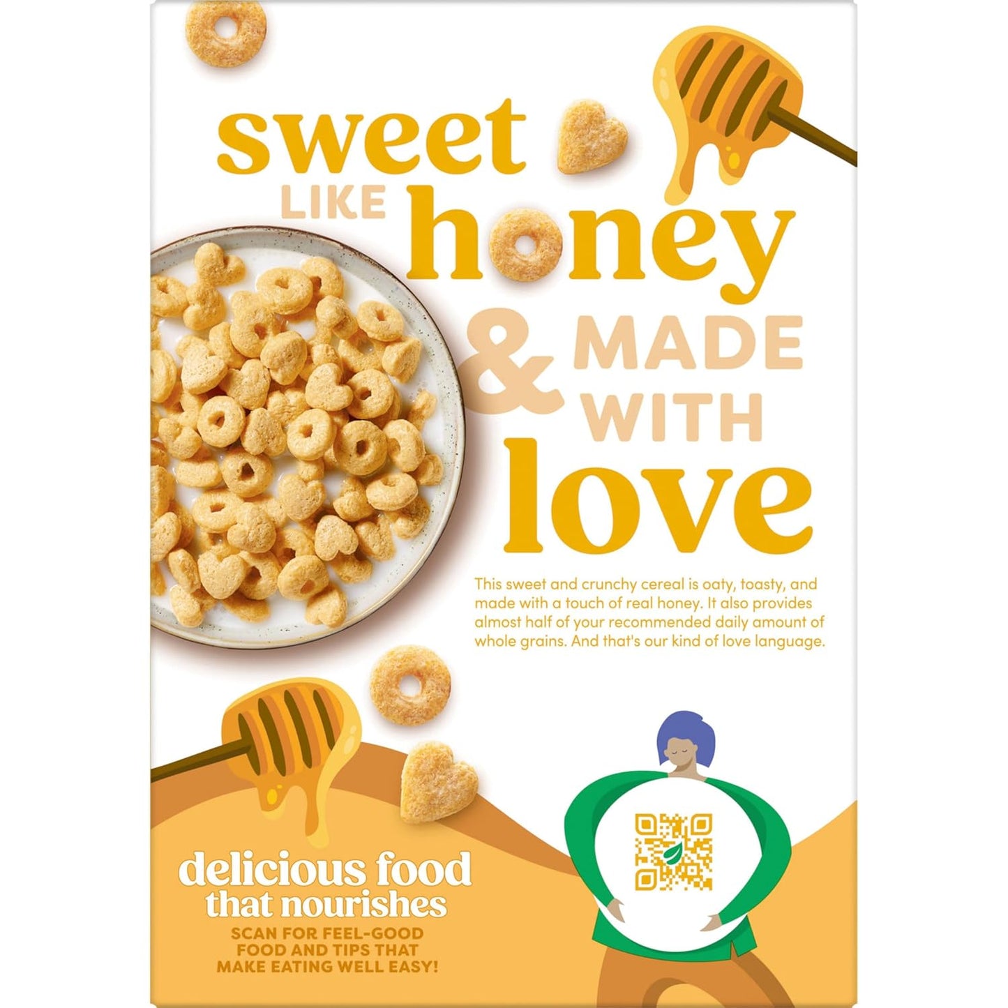 Kashi Honey Toasted Whole Grain Cereal – School Lunchbox Side and After-School Snack for Kids, 13.6oz