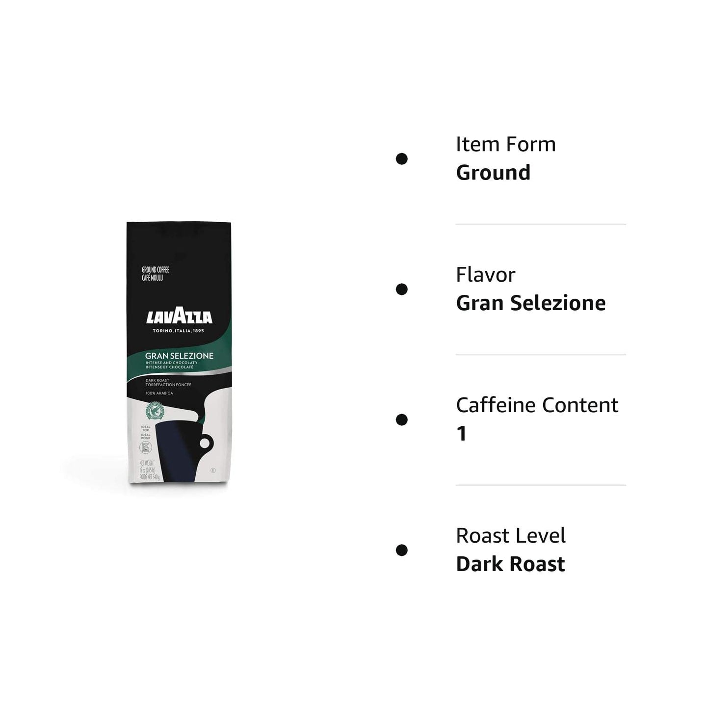 Lavazza Crema e Gusto 12oz — Extra Dark Pre-Ground Coffee for a Fast, No-Fuss Break Room Pick-Me-Up