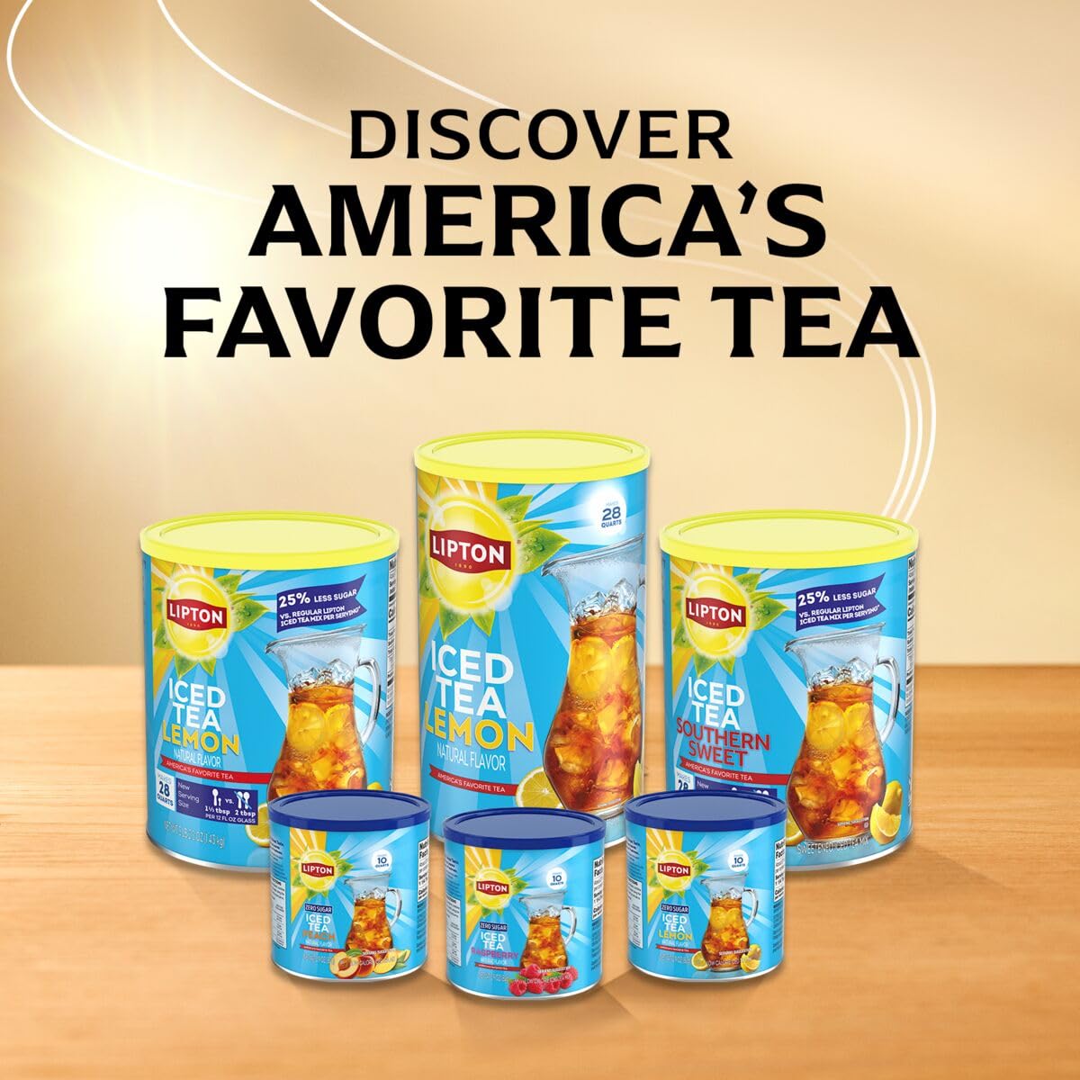 Lipton Zero Sugar Peach Tea Mix – Crowd-Pleasing Pitcher Drink for Tailgates and Cookouts