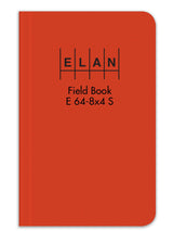 Elan Publishing Company E64-8x4S Field Book 4 5/8 x 7 1/4 - High-Visibility Orange Notebook for Outdoor Boundary and Topo Work