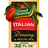 Good Seasons Italian Herb Seasoning – 5 Calorie Salad Dressing Mix for Mindful Eating and Portion-Controlled Lunches, 4 Packet Box
