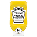 Heinz Yellow Mustard, 8 oz Travel-Friendly Squeeze Bottle – Camping and Patio Condiment for Sandwiches and Grilled Meats