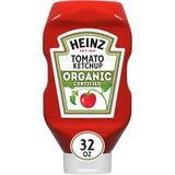 Heinz Organic Ketchup for Whole-Food Pantries, 32 oz Squeeze Bottle with No High-Fructose Corn Syrup