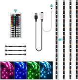 HOUHUI USB LED Backlight Strips for Remote Workstation – 6.56ft RGB Bias Lighting for Monitor to Improve Focus and Comfort