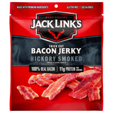 Jack Link's Bacon Jerky, Hickory Smoked – Care Package Snack for College Students, Military Deployment, and Remote Workers