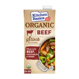 Kitchen Basics Organic Beef Stock – Time-Saving Broth for Slow-Cooker Meals, Chili, and One-Pot Dinners