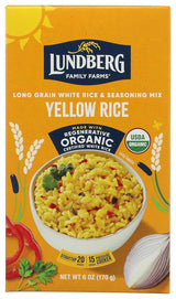 Lundberg Family Farms Yellow Rice Whole Grain Blend – Convenient 6 oz Side for Tight Schedules