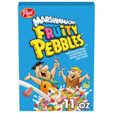 Post Fruity PEBBLES Marshmallow Cereal – Kids Room Snack Cereal with Marshmallows 18 oz
