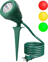 DEWENWILS 4.8W LED Yard Spot Light with Interchangeable Lenses – All-Weather Accent Lighting for Driveways, Walkways, and Campsites