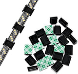GooChan LED Mounting Clips – Gaming Desk Strip Light Holders for Streaming Studios, 8mm–12mm, 100 Pack