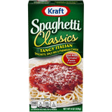 Kraft Tangy Italian Spaghetti — Streamlined Family Dinner for Busy Weeknights, All-in-One 8 oz Box