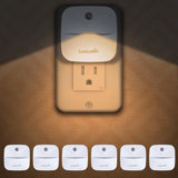 EverBrite Kids Night Light – Warm White Plug in LED for Playroom Nursery and Shared Bedroom, 6 Pack
