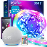hyrion RGB LED Strip Lights – Cuttable Smart Lighting 200ft for Ceiling, Cabinet and Living Room Accent Decor