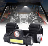 KEMIMOTO Waterproof Roll Bar Mount Light for Off-Road Adventures and Outdoor Gatherings Dual Mode LED 1.5-2.0 in Clamp