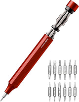 HOTO 24-in-1 Magnetic Screwdriver Set – Versatile Outdoor Tool for Patio and Picnic Repairs, Rugged Pen-Style Design