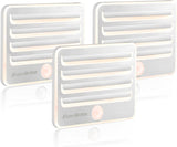 EverBrite Stick On Night Lights for Hallway and Closet, Decorative Soft Warm Lighting for Elegant Home Interiors, 3 Pack