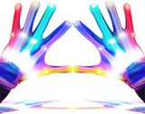 LumenGlow Flashing Light Gloves - Novelty Holiday Gift for Kids and Music Lovers with 6 Modes and Reusable Hand-Washable Design