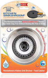 Kitchen SinkShroom 2-Pack Matte Black Sink Strainer for a Matching Designer Look Across Multiple Sinks