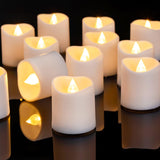 Homemory Flickering LED Tealight Set Valentine's Day Gift for Women and Holiday Hostess Present Bulk 24 Pack