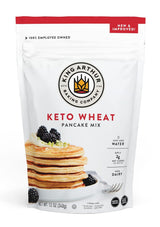 King Arthur Keto Wheat Pancake Mix - Streamlined Weekday Breakfast for Parents and Grinders, Just-Add-Water Protein Mix