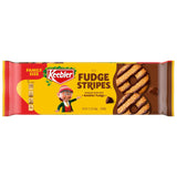 Keebler Fudge Stripes Original Cookies Family Size – Sweet Lunchbox Dessert for Children