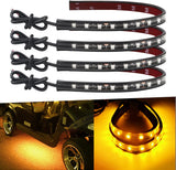 Keiurot Portable LED Light Strip – Trailer Camper Patio & Marine Bow Accent, Silicone 12V 4-Pack