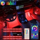 Keepsmile RGB Car Lights – Graduation Gift for New Drivers, Smart App Control with RF Remote
