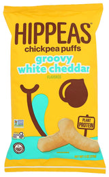 Hippeas Chickpea Puffs – Wholesome Pantry Staple for Wellness-Minded Adults, Vegan White Cheddar