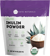 Kate Naturals Organic Inulin Fiber Powder – Clean Prebiotic Boost for Coffee, Smoothies & At-Home Wellness Practice