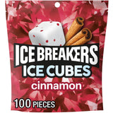 ICE BREAKERS Ice Cubes Cinnamon Sugar Free Chewing Gum Pouch – ADA-Accepted Oral Care Companion Between Brushings for Holistic Health Habits