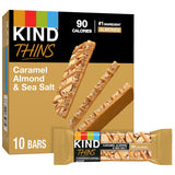 KIND THINS Caramel Almond & Sea Salt – 100-Calorie Bar for Camping, Road Trips, and Active Adventures