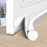 HomeProtect Minimalist Door Bottom Seal in Black or White – Neutral Draft Blocker for Uncluttered Interiors