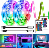 HOUHUI LED Strip Lights Holiday Gift Idea, RGB Backlight Kit for Movie Lovers and Gamers