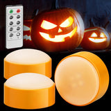 Luditek Cordless Pumpkin Lights – Camping and Trick or Treat Porch Decor with Timer