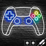 AQUOS Neon Signs Gamer Controller Neon Sign – Holiday Gift Idea for Teen Boys and Game Lovers, Bedroom Wall Accent Light