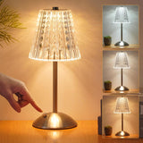 Dask Lamp Battery Operated Crystal Lamp – All-Weather Lantern for Deck, Porch, and Backyard Evenings