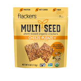 Flackers Organic Rosemary Flaxseed Crackers – Patio-Ready Cracker for Alfresco Wine and Cheese Boards