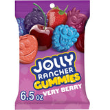 JOLLY RANCHER Very Berry Gummy Bag – Halloween Trick-or-Treat Candy and Stocking Stuffer for Kids, 6.5 oz