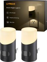 Lyridz Motion Sensor Night Light – Neutral Bronze and Black Finish for Intentional Living Spaces, Plug-in Dimmable