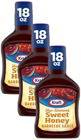 Kraft Honey BBQ Sauce 18 oz – Sweet, Mild Glaze the Whole Family Loves on Meatballs and Oven-Baked Chicken