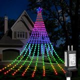 DANLI Outdoor Christmas Star Lights — 320 LED Waterproof Hanging Star for Balcony and Yard, 8 Lighting Modes Plus App Control